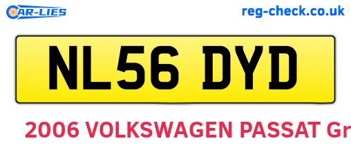 NL56DYD are the vehicle registration plates.