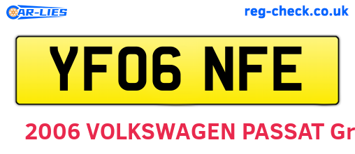 YF06NFE are the vehicle registration plates.