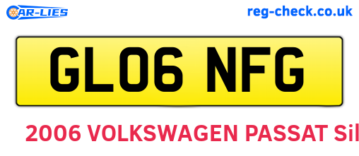 GL06NFG are the vehicle registration plates.