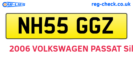 NH55GGZ are the vehicle registration plates.