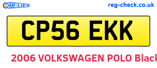 CP56EKK are the vehicle registration plates.