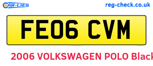FE06CVM are the vehicle registration plates.