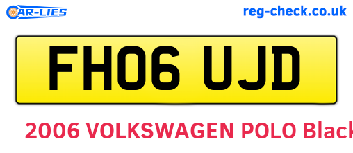 FH06UJD are the vehicle registration plates.