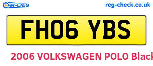 FH06YBS are the vehicle registration plates.