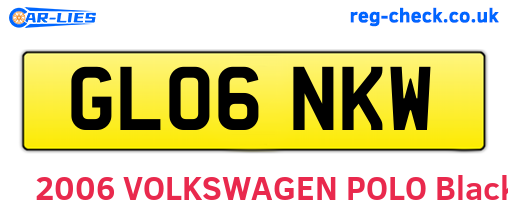 GL06NKW are the vehicle registration plates.
