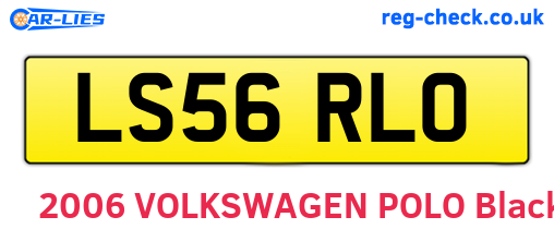 LS56RLO are the vehicle registration plates.