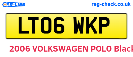 LT06WKP are the vehicle registration plates.