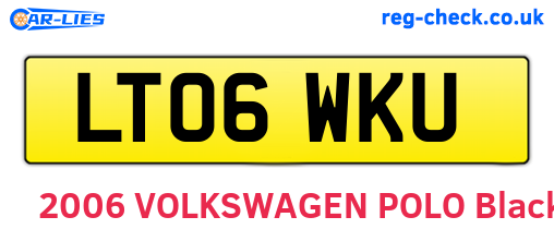 LT06WKU are the vehicle registration plates.
