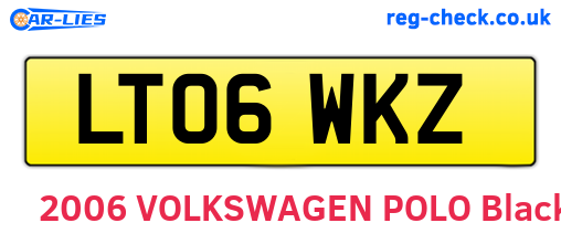 LT06WKZ are the vehicle registration plates.