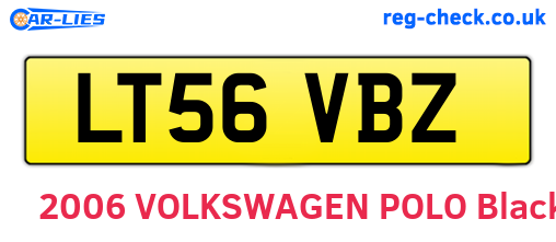 LT56VBZ are the vehicle registration plates.