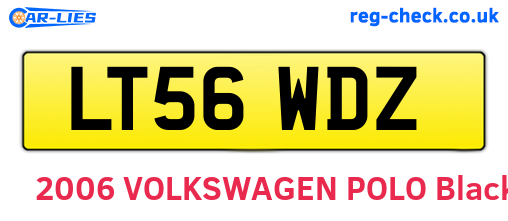 LT56WDZ are the vehicle registration plates.