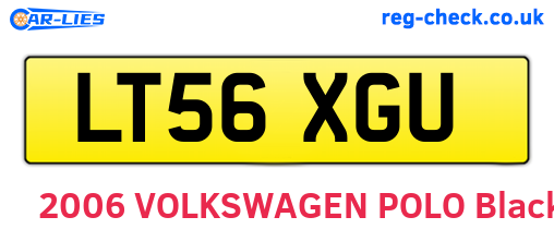 LT56XGU are the vehicle registration plates.
