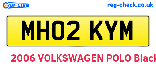 MH02KYM are the vehicle registration plates.