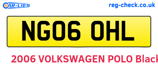 NG06OHL are the vehicle registration plates.
