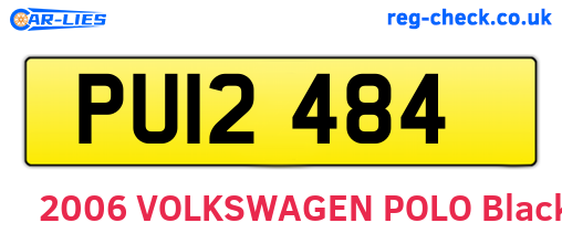 PUI2484 are the vehicle registration plates.