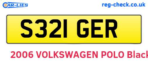 S321GER are the vehicle registration plates.