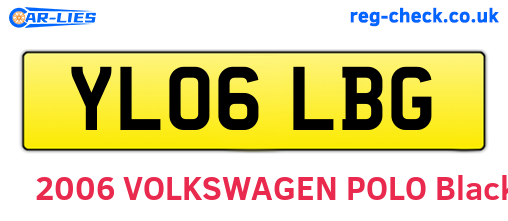 YL06LBG are the vehicle registration plates.