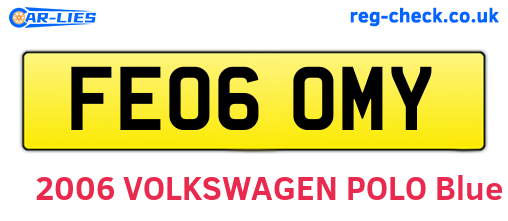 FE06OMY are the vehicle registration plates.