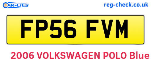 FP56FVM are the vehicle registration plates.