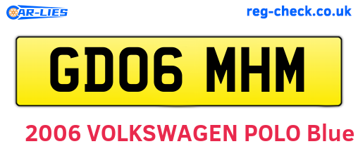 GD06MHM are the vehicle registration plates.