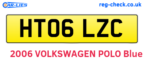 HT06LZC are the vehicle registration plates.