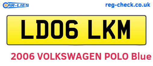 LD06LKM are the vehicle registration plates.