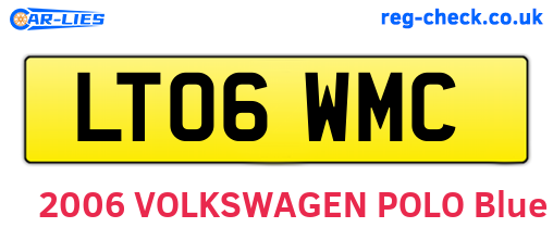 LT06WMC are the vehicle registration plates.
