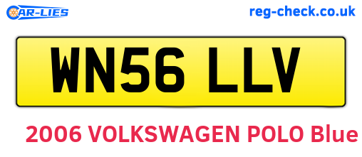 WN56LLV are the vehicle registration plates.