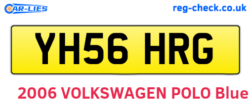 YH56HRG are the vehicle registration plates.