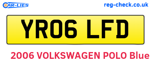 YR06LFD are the vehicle registration plates.