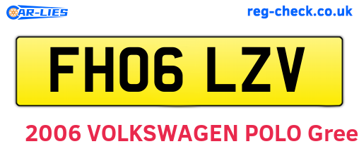 FH06LZV are the vehicle registration plates.