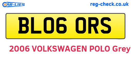 BL06ORS are the vehicle registration plates.