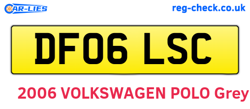 DF06LSC are the vehicle registration plates.