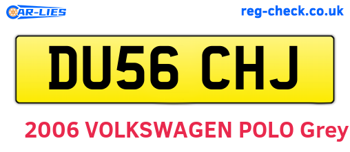 DU56CHJ are the vehicle registration plates.