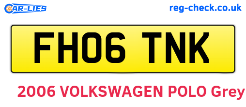 FH06TNK are the vehicle registration plates.