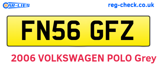 FN56GFZ are the vehicle registration plates.