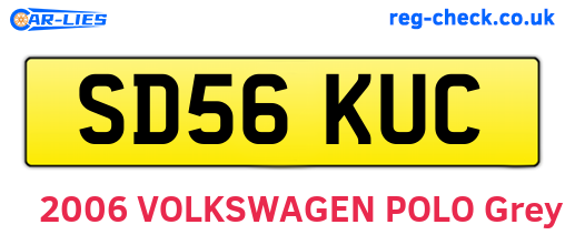 SD56KUC are the vehicle registration plates.