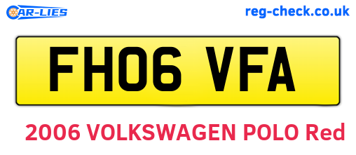 FH06VFA are the vehicle registration plates.