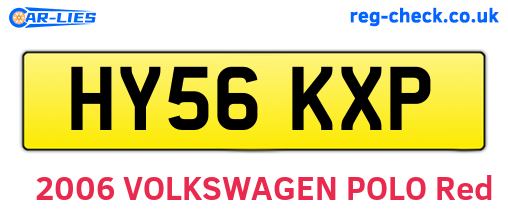 HY56KXP are the vehicle registration plates.