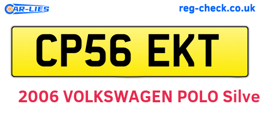 CP56EKT are the vehicle registration plates.