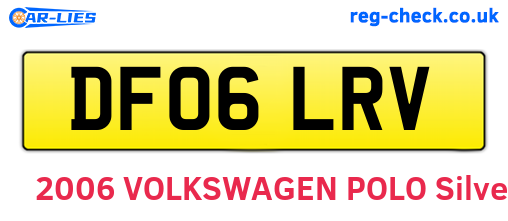 DF06LRV are the vehicle registration plates.