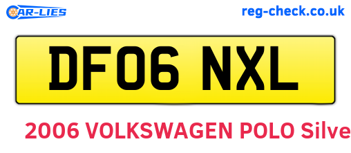 DF06NXL are the vehicle registration plates.