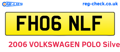 FH06NLF are the vehicle registration plates.