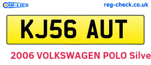 KJ56AUT are the vehicle registration plates.