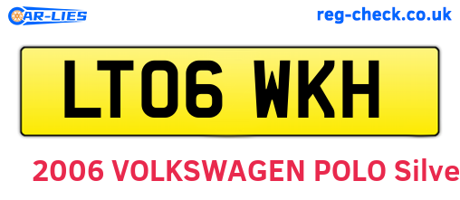 LT06WKH are the vehicle registration plates.