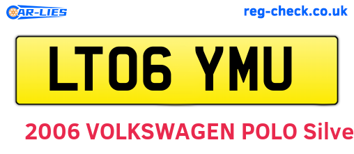 LT06YMU are the vehicle registration plates.