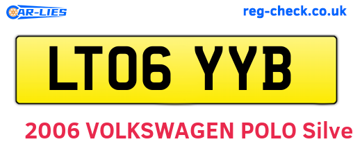 LT06YYB are the vehicle registration plates.