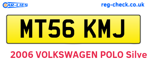 MT56KMJ are the vehicle registration plates.