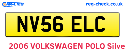 NV56ELC are the vehicle registration plates.