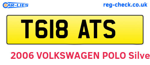 T618ATS are the vehicle registration plates.